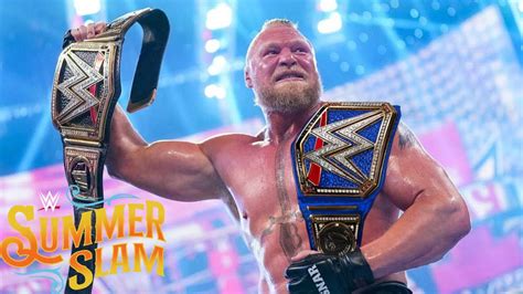 Wwe Summerslam 2022 Brock Lesnar Wins Undisputed Wwe Universal