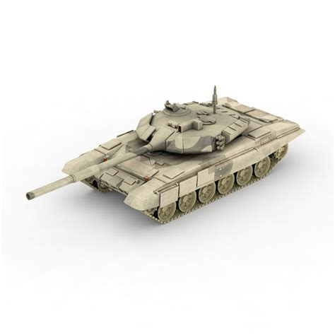 T 90 Main Battle Tank 3d Model