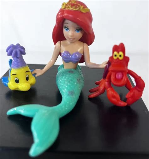 Disney Little Mermaid Figure Sebastian Flounder Toy Cake Toppers Princess Ariel 10 19 Picclick
