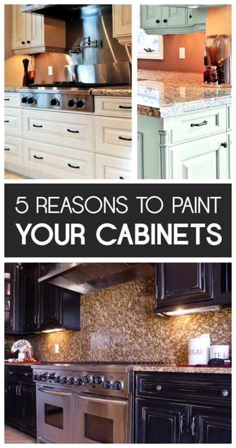 Painted Furniture Ideas 5 Reasons To Paint Your Kitchen Cabinets