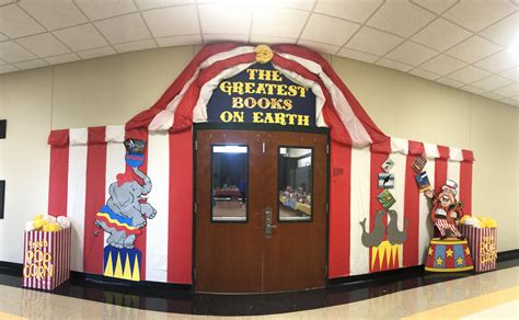 Circus Book Fair Door Carnival Themes Circus Classroom Decorations