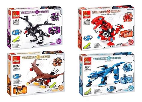 Kit Blocos De Montar Estilo Lego Change Union Peizhi Em