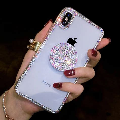 Fashion Crystal Case For Iphone 11 Pro Max X Xr Xs Max 6 6s Plus 7 8