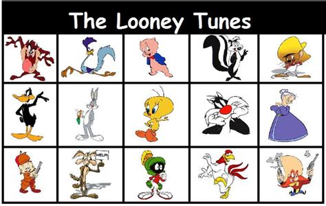 Name The Looney Tunes Looney Tunes Characters Looney Tunes Old