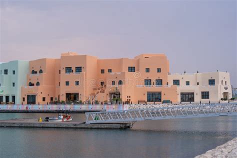 Old Doha Port In Mina District Tourist Attractions In Qatar Editorial