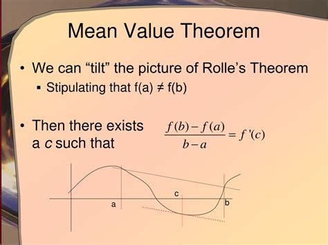 PPT - The Mean Value Theorem PowerPoint Presentation, free download ...