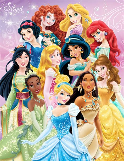 Disney Princesses The 11 Disney Princesses By Silentmermaid21 On