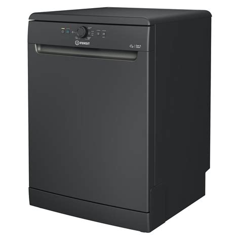Indesit Dfe1b19b 60cm Dishwasher In Black 13 Place Settings F Rated