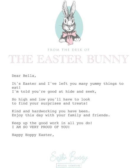 Free Personalized Easter Bunny Letter Skip To My Lou