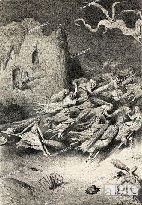 Witches Sabbath Illustration By Gustave Dore 1832 1883 For The