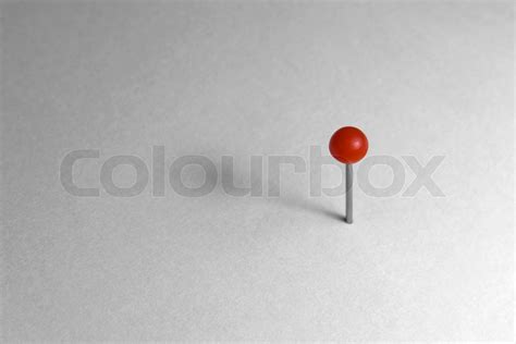 Red Pin Stock Image Colourbox