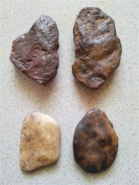 Pieces Of Hematite That Have Been Worked And Shaped Native American