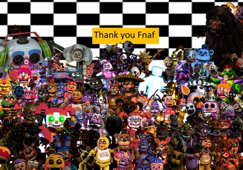 I Made A Fnaf Banner With Every Fnaf Character Rfivenightsatfreddys