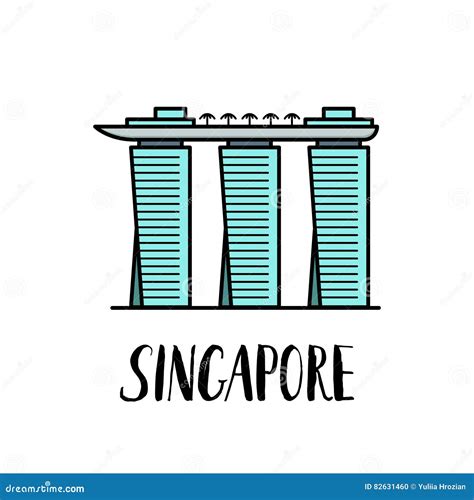 Marina Bay Sands Cartoon