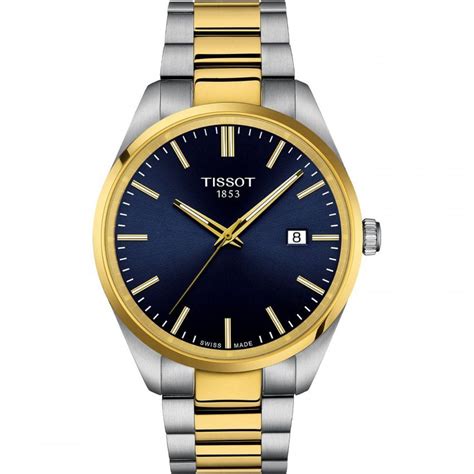 Tissot Mens Pr 100 40mm Two Tone Watch Watches From Francis And Gaye Jewellers Uk