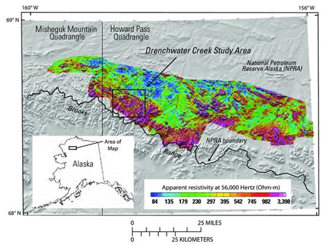 Location Map Showing The Extent Of The 2005 Airborne Geophysical Survey