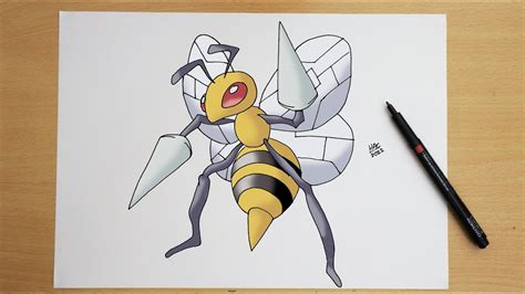 How To Draw Beedrill Step By Step Pokémon 015 Youtube