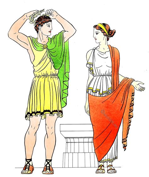 Greek Doric Costumes During The So Called Golden Age Of Greece
