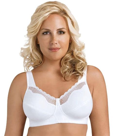 Exquisite Form Fully Cotton Soft Cup Wirefree Bra With Lace White Big Girls Dont Cry Anymore