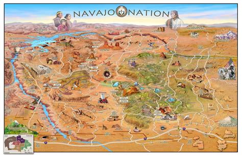 Hand Drawn Map Of Navajo Nation From 2012 Rarizona