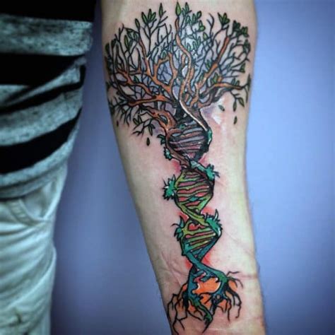 60 Dna Tattoo Designs For Men Self Replicating Genetic Ink