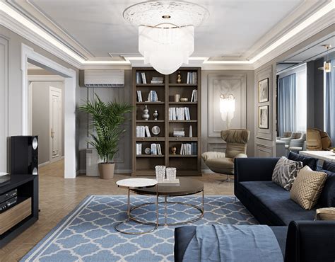 Luxury Living Apartments Design For Inex Studio On Behance Cool Tree