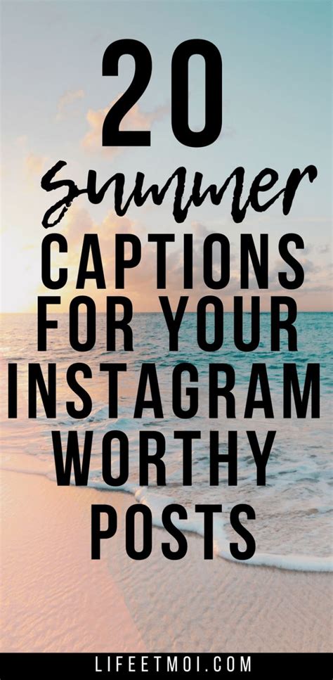 20 Summer Captions For Your Insta Worthy Posts Life Et Moi Summer Captions Good Instagram
