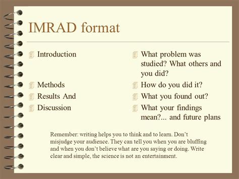 Imrad Examples How To Organize A Paper The Imrad Format The Visual