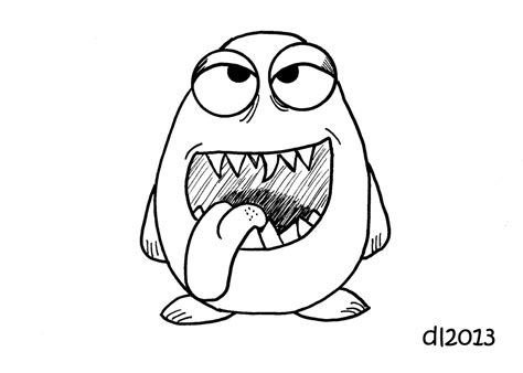 Image Result For Monsters Drawing Easy Monster Drawing Cartoon