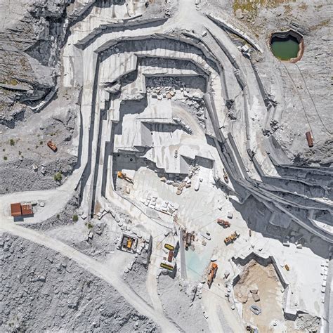Bewitching Aerial Pictures Of Mines By Bernhard Lang Carrara Quarry