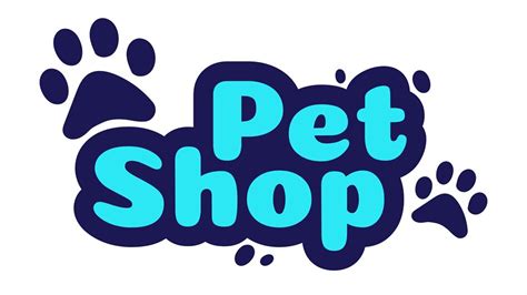 Pet Shop Logo Design Template Store With Goods And Accessories For An