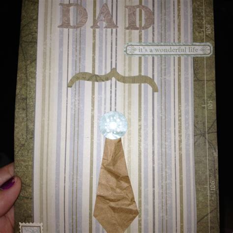 Fathers Day Card Made Out Of Scrap Book Paper Card Making