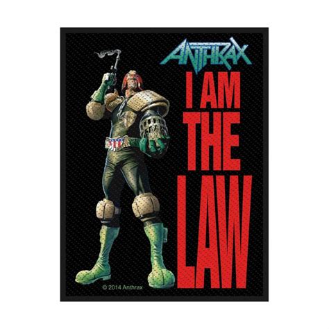 Parche Anthrax I Am The Law Steamretro