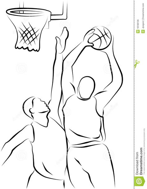 Why don't we start learning first how to draw a basket player? Basketball Players stock illustration. Illustration of ...