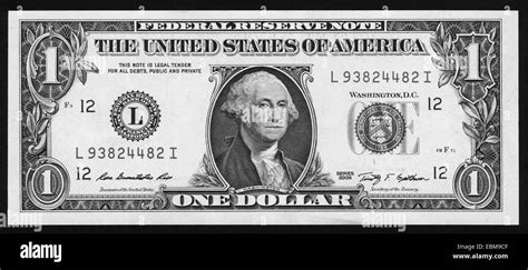 Banknotecurrency One Dollar Usa Stock Photo Alamy