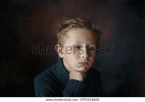 Portrait Unhappy Boy Tears His Eyes Stock Photo 1995218600 Shutterstock