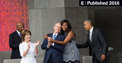 Michelle And George The Embrace Seen Around The World The New York Times