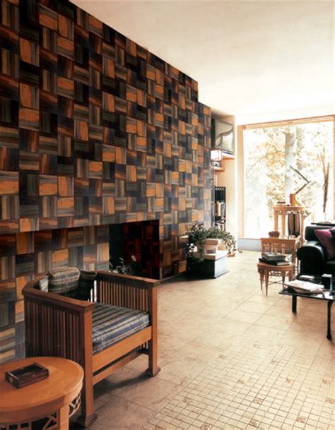 Wood is everywhere in this space! Wood Living Room Wall - Serendipity - Modern - Living Room ...