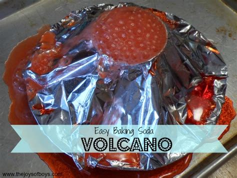 Simple Science Easy Baking Soda Volcano The Joys Of Boys