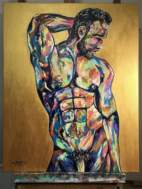 Male Nude Male Figure Male Nude Art Original Drawing Gay Artist Gay Art