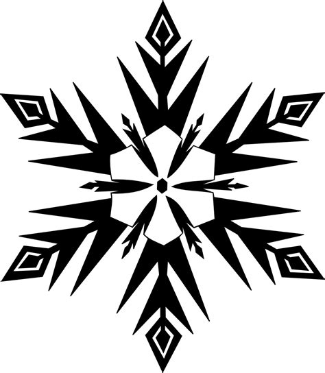 Snowflake Clipart Snowflake Template Snowflake Designs Frozen Theme