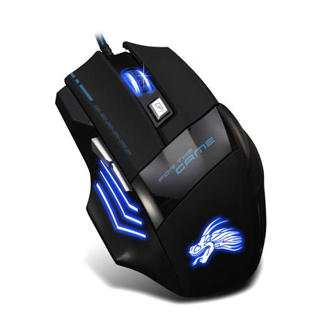 2016 Hot 5500 Dpi 7d Buttons Computer Mouse Optical Wired Gaming Mouse