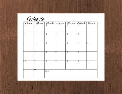 Calendario En Blanco Para Imprimir Gratis Paraimprimirgratiscom Images