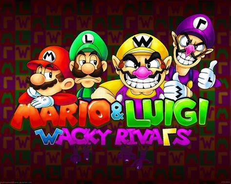 Wario was one of mario's first rivals right alongside bowser, and waluigi showed up when wario needed a tennis partner. Mario and Luigi: Wacky Rivals by MushroomWorldDrawer on ...