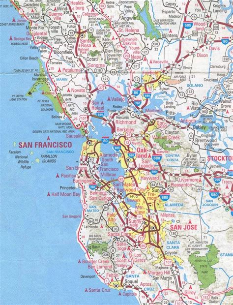 Cities Of The East Bay Map Of Bay Area California Cities Printable Maps
