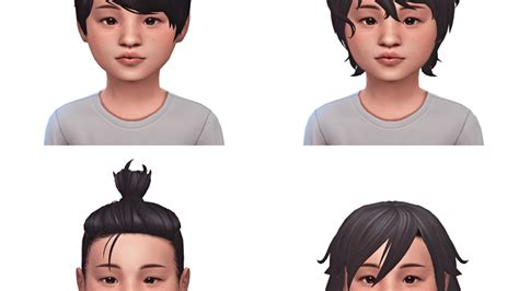 Kids Hair Conversion Dump 3 Maytaiii On Patreon Sims 4 Children