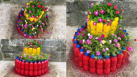 Diy Amazing Beautiful Flower Garden Tower Recycle