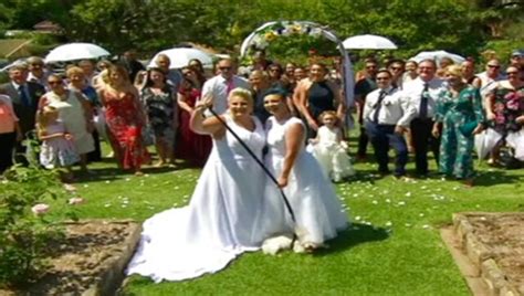 Two Female Couples Tie Knot In Australias First Same Sex Wedding Under