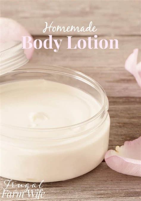Homemade Body Lotion The Frugal Farm Wife Homemade Body Lotion Homemade Lotion Diy Body Lotion
