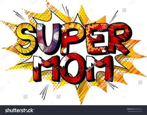 super mom comic book style word stock vector royalty free 685093915 shutterstock